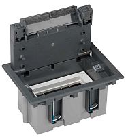 Лючок регулируемый в фальшпол Simon Connect Cima SF110 1х2 мод. 132x187x92мм IP44 серый картинка